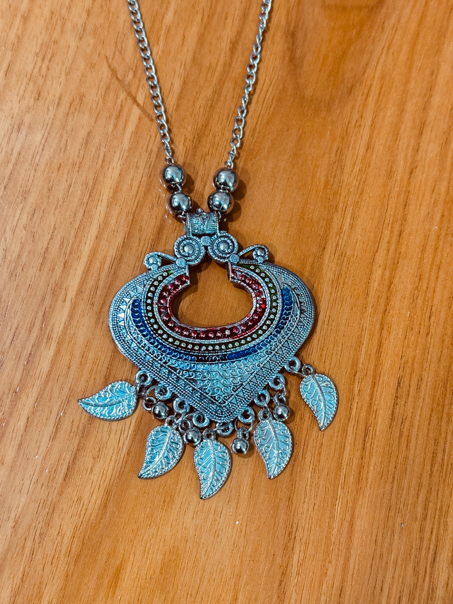 Leaf Charm Boho Necklace