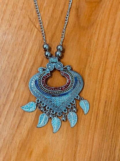 Leaf Charm Boho Necklace