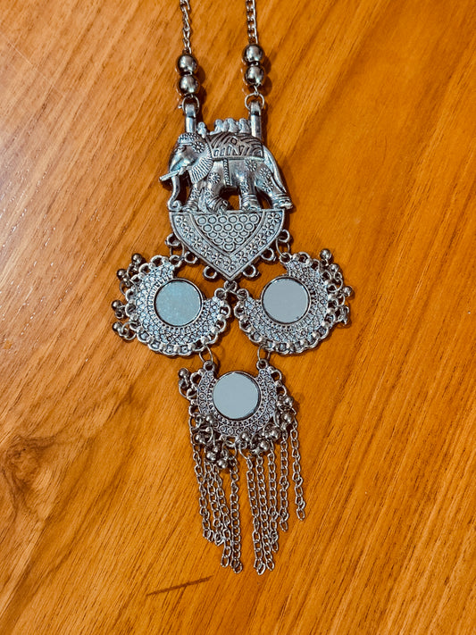 Royal Mirror Elephant Necklace